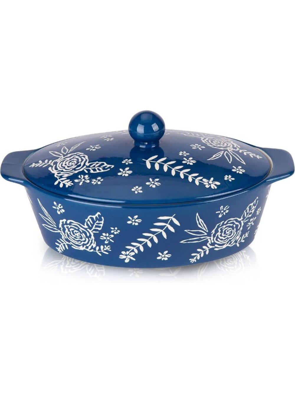 Ceramic Casserole Dish with Lid - Versatile Oven Baking Dish for Home Cooking